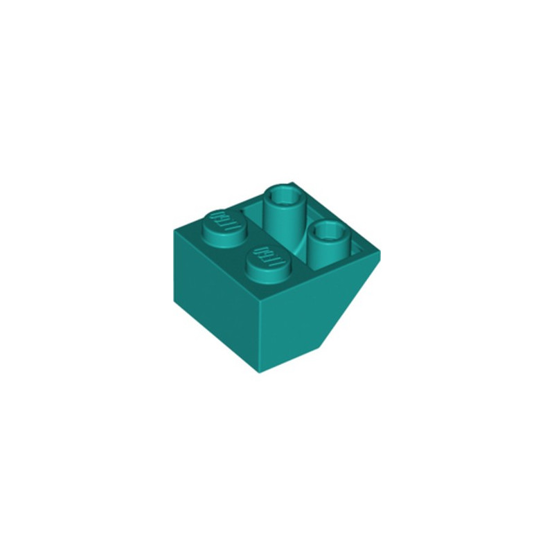 LEGO 6267698 ROOF TILE 2X2/45 INV - BRIGHT BLUEGREEN