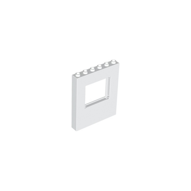 LEGO 6055192 WALL 1X6X6 W. WINDOW - WHITE