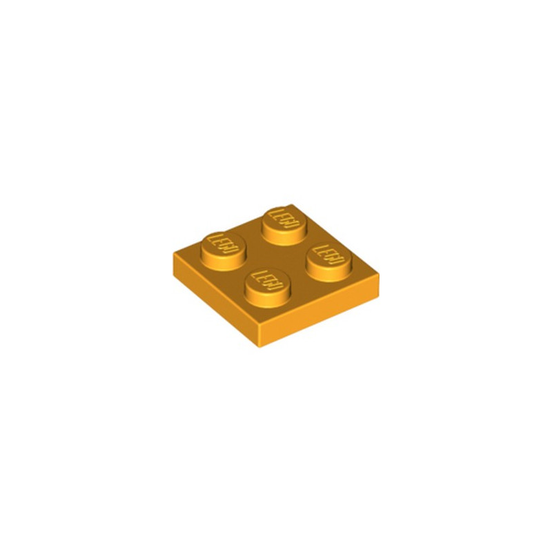 LEGO 4243776 PLATE 2X2 - FLAME YELLOWISH ORANGE