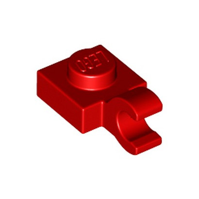 LEGO 4524644 PLATE 1X1 W/HOLDER VERTICAL - ROUGE