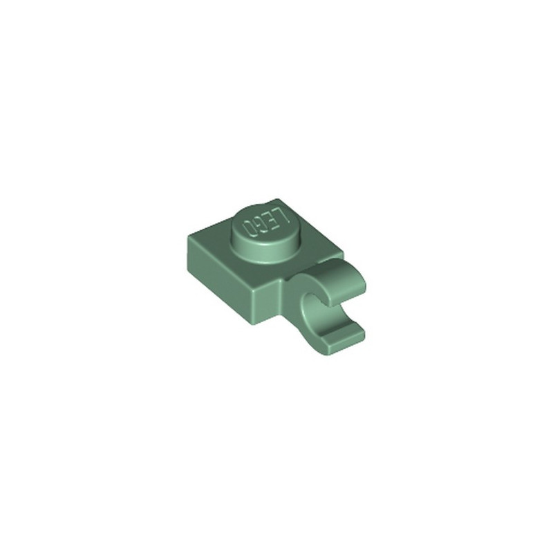 LEGO 6360112 PLATE 1X1 W/HOLDER VERTICAL - SAND GREEN