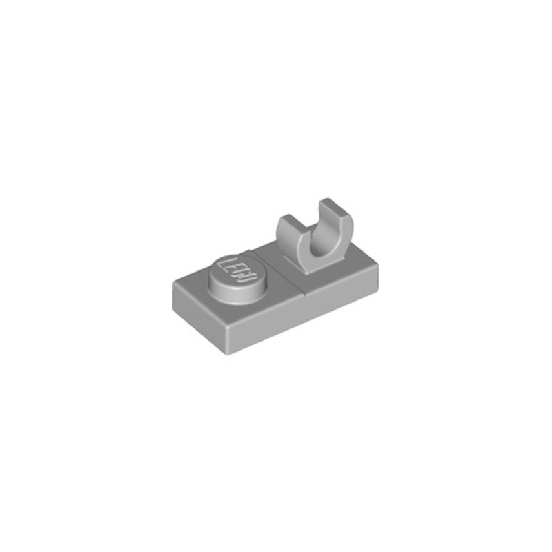 LEGO 6326078 PLATE 1X2 W. VERTICAL GRIP - MEDIUM STONE GREY