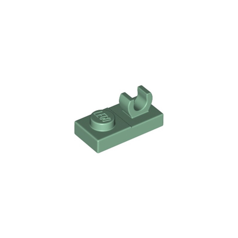 LEGO 6360075 PLATE 1X2 W. VERTICAL GRIP - Sand Green