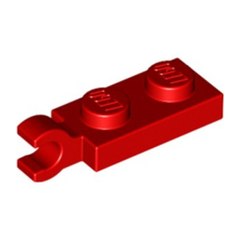 LEGO 6346804 PLATE 2X1 W/HOLDER,VERTICAL - RED