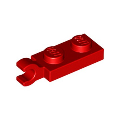 LEGO 6346804 PLATE 2X1 W/HOLDER,VERTICAL - RED