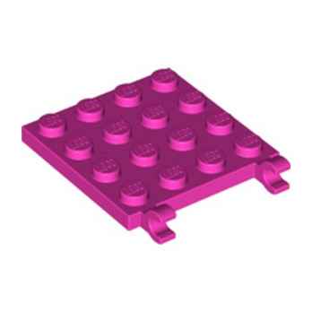 LEGO 6212974 PLATE 4X4 W/VERTICAL HOLDER - ROSE