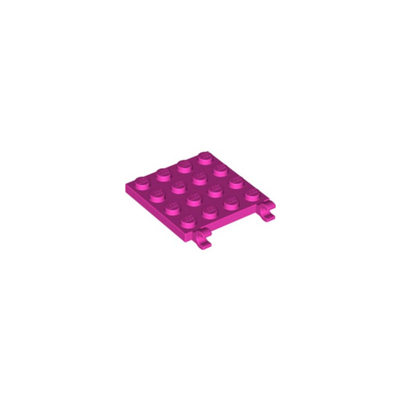 LEGO 6212974 PLATE 4X4 W/VERTICAL HOLDER - ROSE
