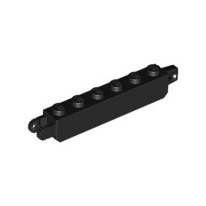 LEGO 4226509 BRICK 1X6 FRIC/STUB/FORK VERT. BLACK