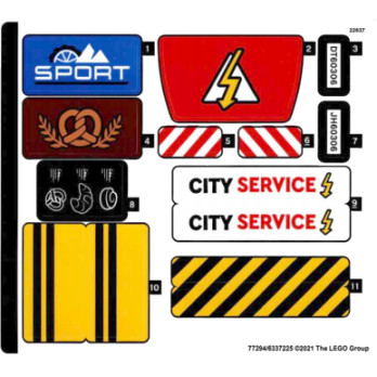 Stickers / Autocollant Lego CITY 60306