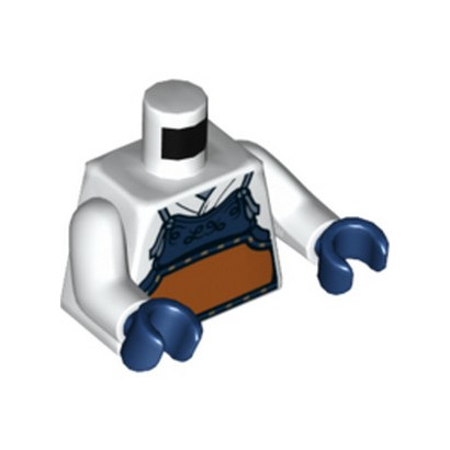 LEGO 6335834 TORSO PRINTED OVERALLS - WHITE
