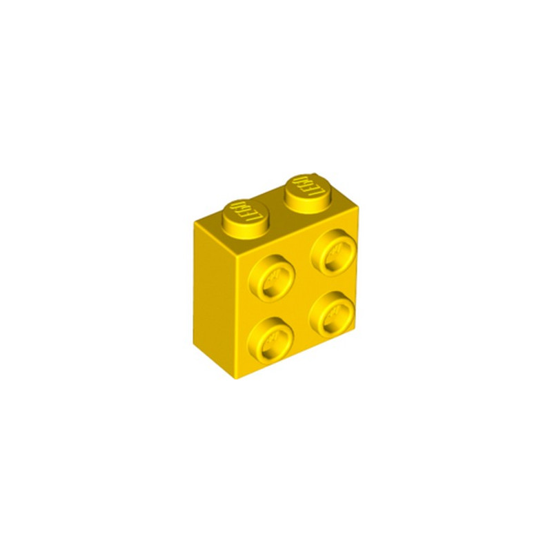 LEGO  6313592 BRICK 1X2X1 2/3 W/4 KNOBS  - YELLOW