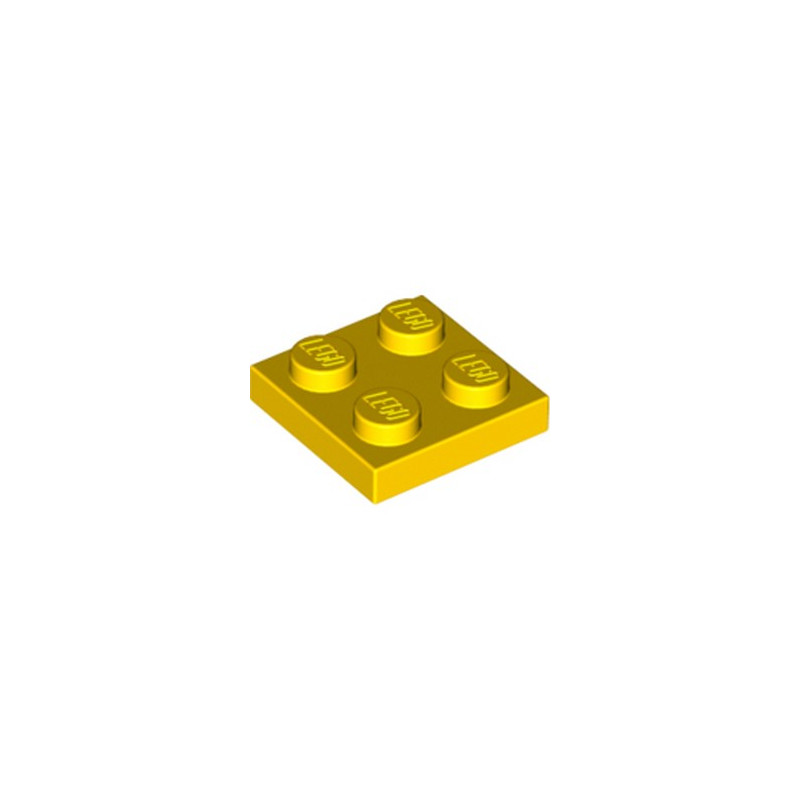 LEGO 302224 PLATE 2X2 - JAUNE