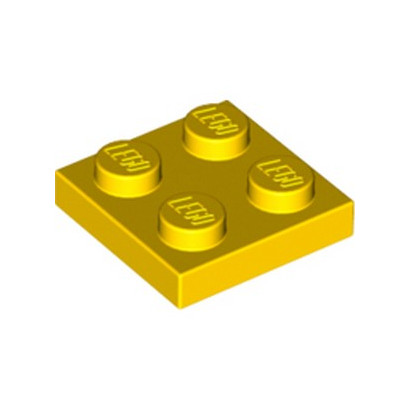 LEGO 302224  PLATE 2X2 - JAUNE
