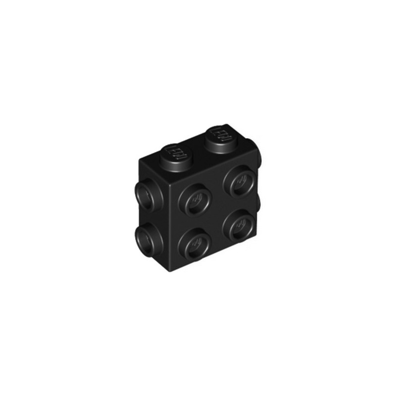 LEGO 6308883 BRICK 1X2X1 2/3, W/ 8 KNOBS - BLACK