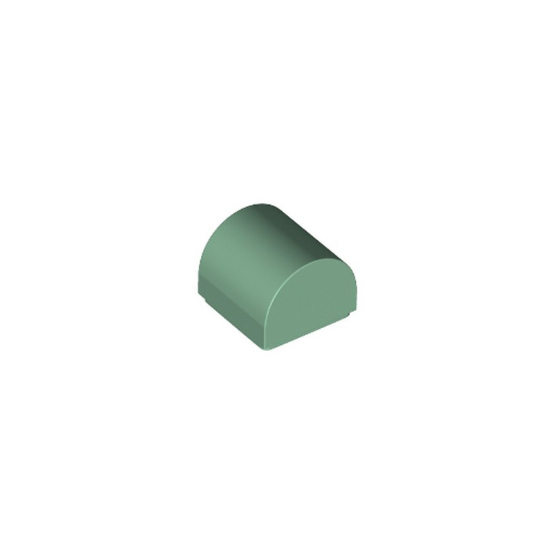 LEGO 6335233 PLATE 1X1X2/3, OUTSIDE BOW - SAND GREEN