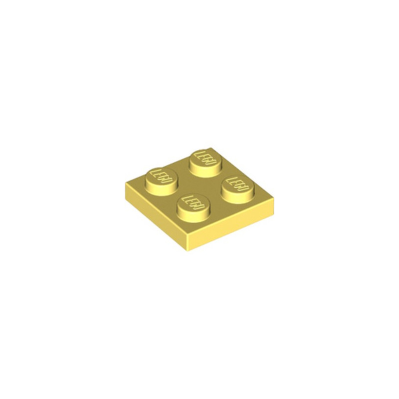 LEGO 6316265 PLATE 2X2 - COOL YELLOW