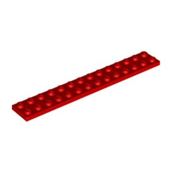 LEGO 6308885 PLATE 2X14 - ROUGE