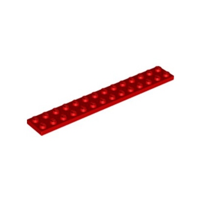 LEGO 6308885 PLATE 2X14 - ROUGE