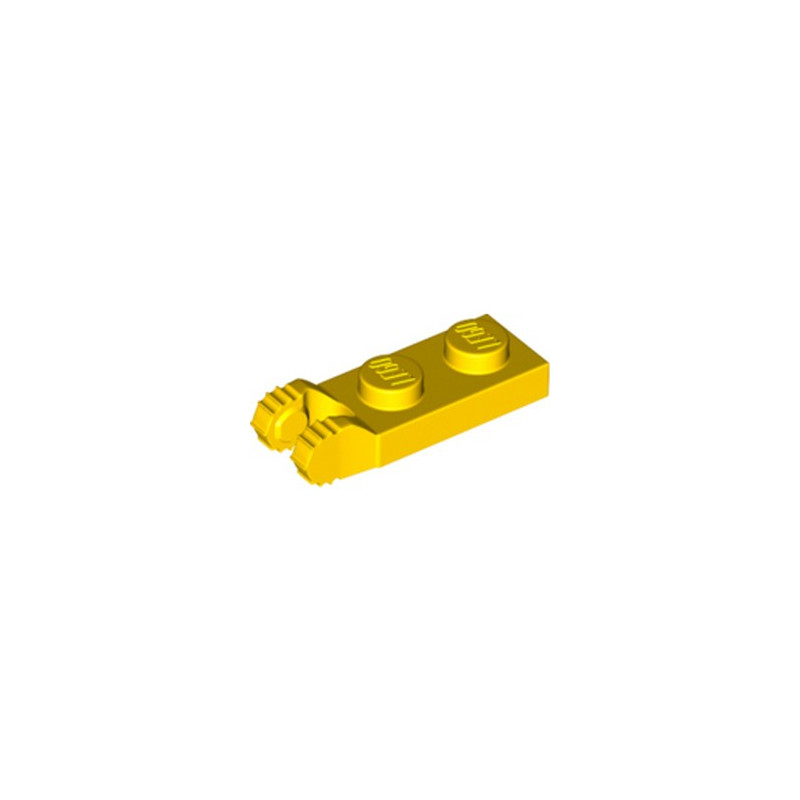 LEGO 4183981 PLATE 1X2 W/FORK/VERTICAL/END - JAUNE