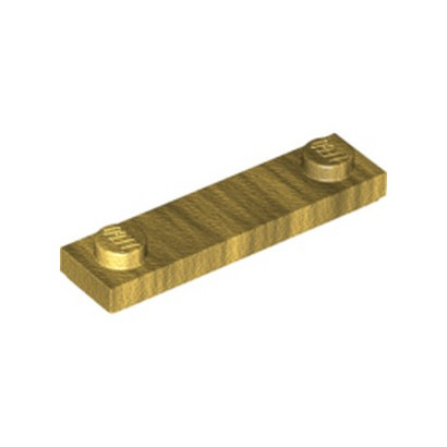 LEGO 6331739 PLATE 1X4 W. 2 KNOBS - WARM GOLD