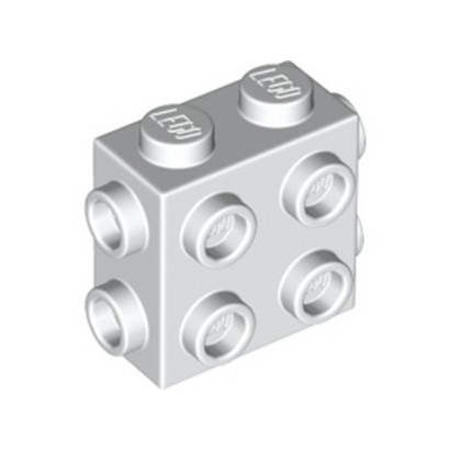 LEGO 6312480 BRICK 1X2X1 2/3, W/ 8 KNOBS - WHITE