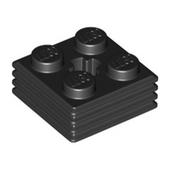 LEGO 6325254 DESIGN PLATE 2X2X2/3 - NOIR