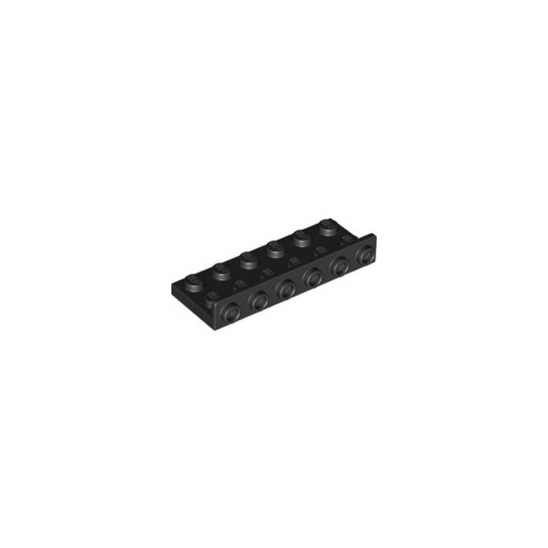 LEGO 6314878 BRICK PLATE 2X6, W/1.5 PLATE 1X6, UPWARDS - BLACK