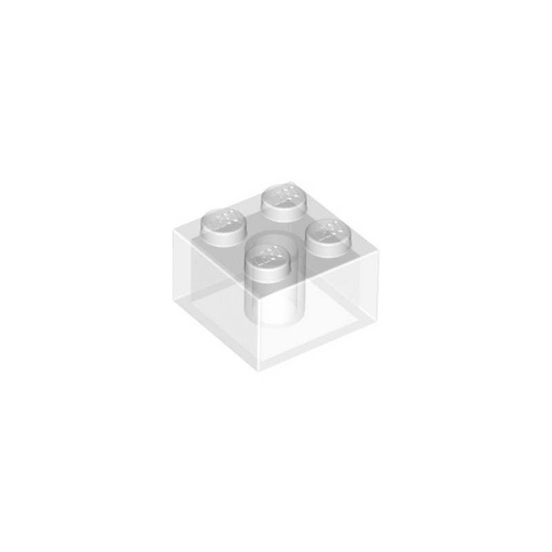LEGO 6239418 BRIQUE 2X2 - TRANSPARENT