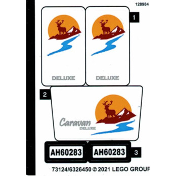 Stickers / Autocollant Lego City 60283
