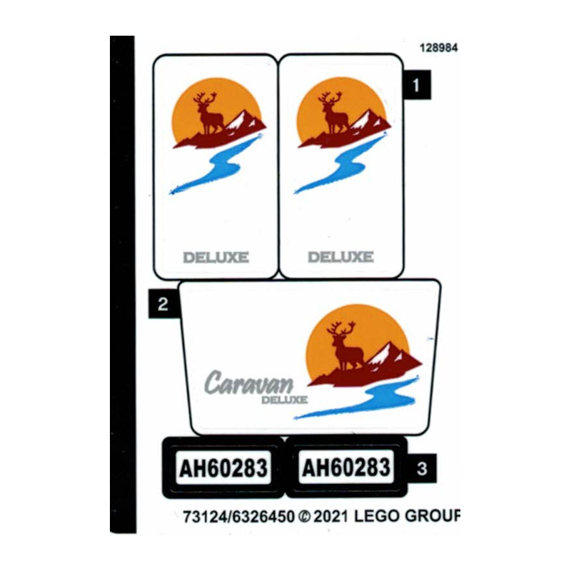 Stickers Lego City 60283