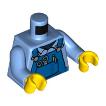 LEGO 6283869 MECHANIC TORSO - MEDIUM BLUE