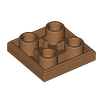 LEGO 6313601 FLAT TILE 2X2 INV. - MEDIUM NOUGAT