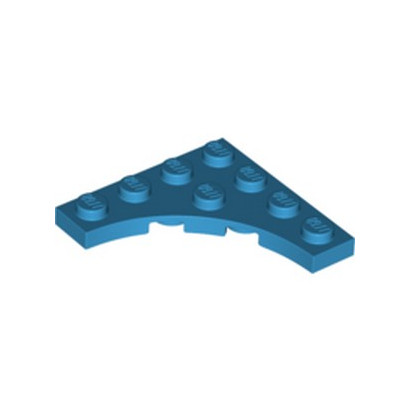 LEGO 6327683 PLATE 4X4 ROND INV - DARK AZUR