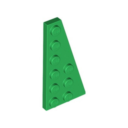 LEGO 6328329 RIGHT PLATE 3X6 W. ANGLE - DARK GREEN