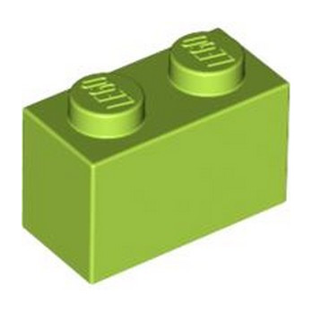 LEGO 4613965 BRIQUE 1X2 - BRIGHT YELLOWISH GREEN