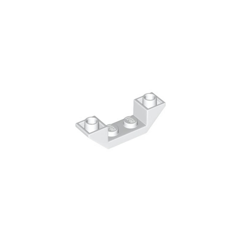 LEGO 6338001 ROOF TILE 1X4, INV., DEG. 45, W/ CUTOUT - BLANC