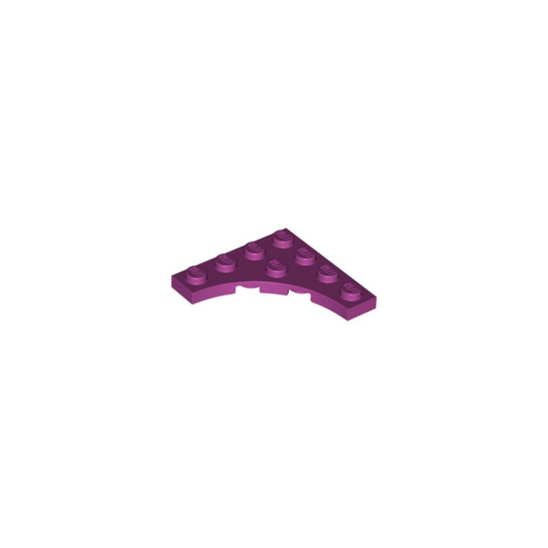 LEGO 6267712 PLATE 4X4 ROND INV - MAGENTA
