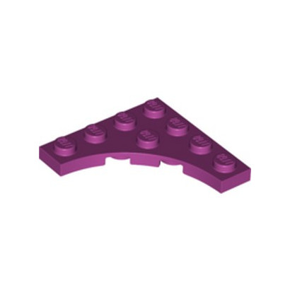 LEGO 6267712 PLATE 4X4 ROND INV - MAGENTA