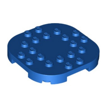 LEGO 6301629 PLATE, 6X6X2/3 CIRCLE W/ REDUCED KNOBS - BLEU