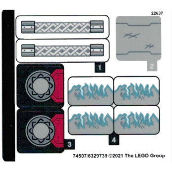 Stickers / Autocollant Lego® Marvel Avengers - 76169