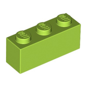 LEGO 4166093 BRIQUE 1X3 - BRIGHT YELLOWISH GREEN