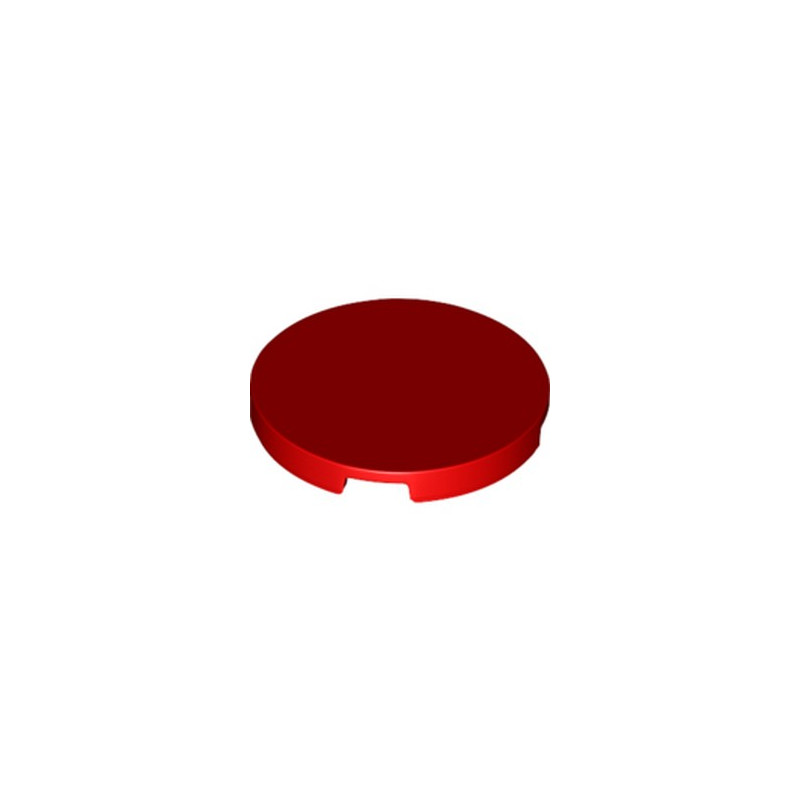 LEGO 6331874 PLATE LISSE ROND 3X3 - ROUGE