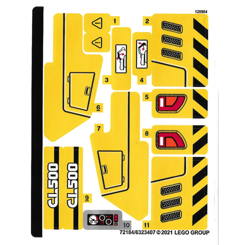 Stickers / Autocollant Lego® Technic 42121
