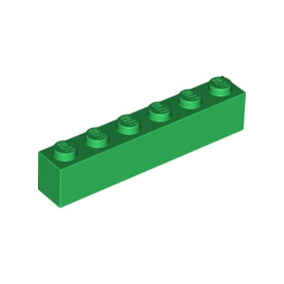 LEGO 4111844 BRIQUE 1X6 - DARK GREEN