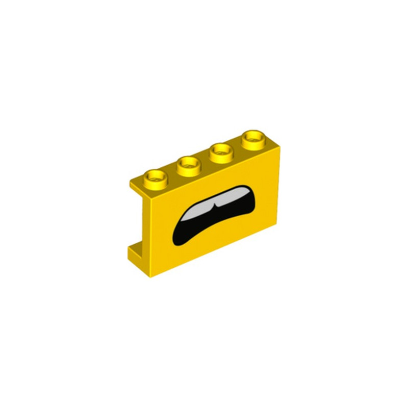 LEGO 6303551 CLOISON 1X4X2 IMPRIME - JAUNE