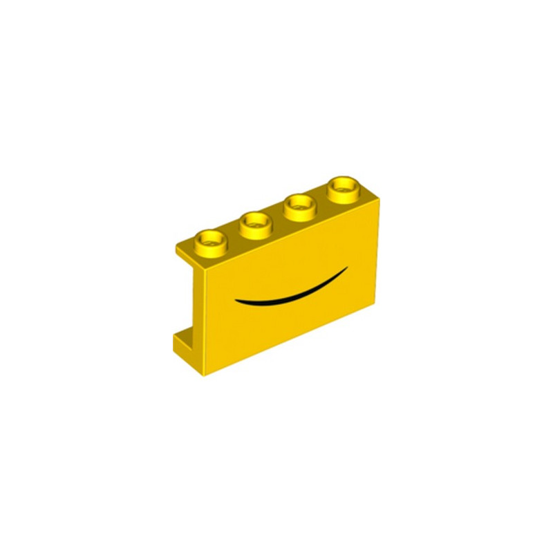 LEGO 6303555 CLOISON 1X4X2 IMPRIME - JAUNE