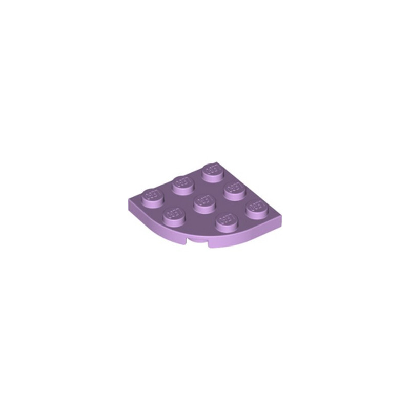 LEGO 6325970 PLATE 3X3, 1/4 CIRCLE - LAVENDER