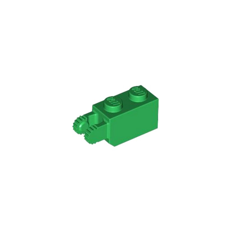 LEGO 4188788 BRICK 1X2/FRIC/FORK VERT./END - DARK GREEN