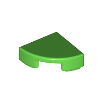 LEGO 6275873 PLATE LISSE ROND1/4 ROND 1X1 - BRIGHT GREEN