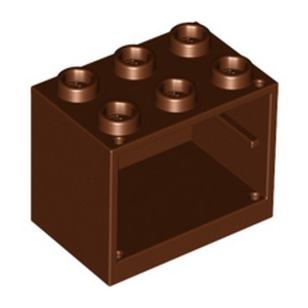 LEGO 6132732 CUPBOARD 2X3X2 - REDDISH BROWN